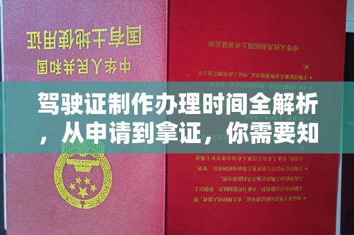 兴和驾驶证制作办理时间全解析，从申请到拿证，你需要知道的一切