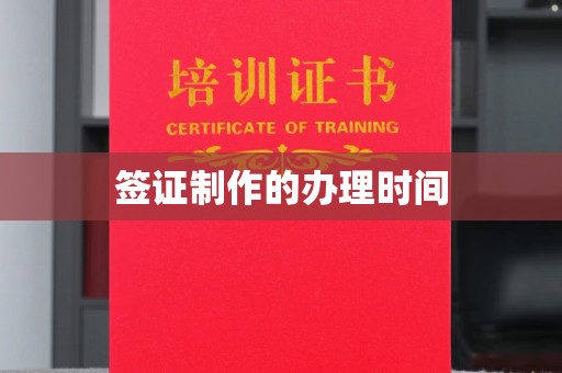 兴和签证制作的办理时间